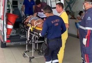 CAIU DA JANELA: Mulher é socorrida pelo Samu após cair do segundo andar de prédio