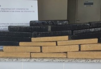 TRÁFICO DE DROGAS: PRF apreende mais de 40 quilos de maconha na Paraíba