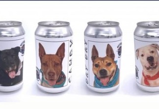 Dona de cão reconhece animal em foto impressa em lata de cerveja