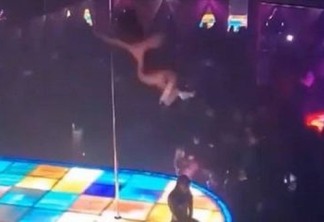Dançarina viraliza após cair de pole dance de 6m de altura e continuar apresentação - VEJA VÍDEO