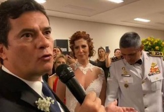 Moro discursa e dança valsa no casamento da deputada federal Carla Zambelli
