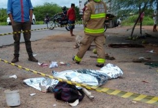 TRAGÉDIA: grave acidente na BR 230 em Sousa deixa uma mulher morta e mais dois homens feridos