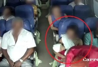 IMAGENS CHOCANTES: Mãe e bebê jogados no teto de ônibus em acidente