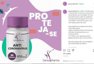 PROPAGANDA ENGANOSA: Farmácia de João Pessoa é interditada após vender medicamento para combater o coronavírus