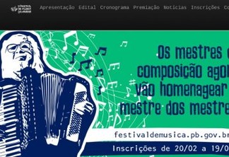 Festival de Música da Paraíba é suspenso para evitar contaminação com o coronavírus
