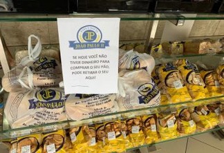 EM CAMPINA GRANDE: Padaria distribui pães para quem está sem trabalhar durante pandemia