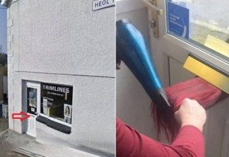 CORONAVÍRUS: Cabeleireiras atendem clientes por buraco de correspondência na porta do salão; VEJA VÍDEO