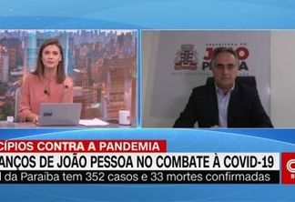ENTREVISTA À CNN: 'Antecipar medidas ajudou a preparar a Saúde em João Pessoa', diz Luciano Cartaxo