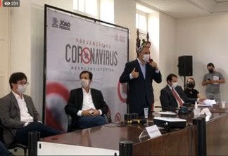 Cartaxo prorroga decreto por mais 15 dias em JP: 'Hoje nossa vacina é o isolamento social' - VEJA VÍDEO