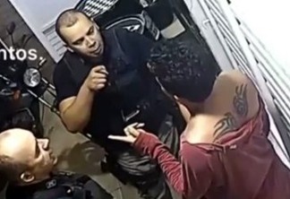 Câmera de segurança flagra policiais militares agredindo homem em Fagundes, na PB - VEJA VÍDEO
