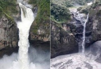 Maior catarata do Equador desaparece