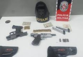 Polícia Militar apreende armas e prende 3 suspeitos em Campina Grande