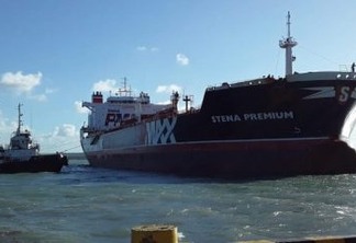 Navio Stena Premium desatraca após 39 dias de quarentena