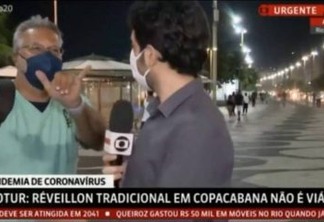 Homem invade transmissão ao vivo da GloboNews e repórter responde à altura - VEJA VÍDEO