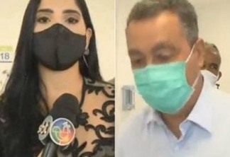 SUSTO AO VIVO: Repórter do SBT desmaia durante entrevista com o governador da Bahia