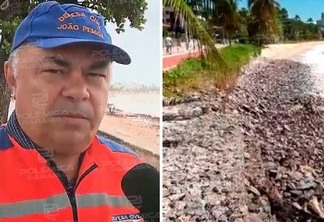 Noé Estrela explica sobre o aparecimento de rochas na Praia de Cabo Branco - VEJA VÍDEO