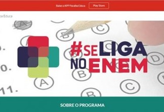 Programa "Se Liga no Enem" lança edital com 3.500 vagas abertas na Paraíba