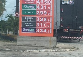 Preço da gasolina sobe quase 6% em um mês em Campina Grande
