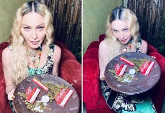 'APAGANDO AS VELINHAS': Madonna comemora aniversário de 62 anos na Jamaica e posa com cigarro de maconha