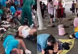 'Engavetamento humano' em escorrega de vidro mata um turista e deixa feridos