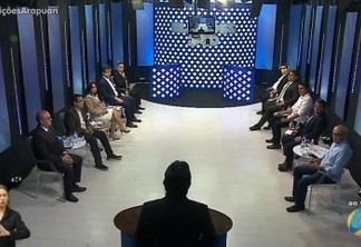 TV Arapuan apresenta primeiro debate com candidatos à Prefeitura de João Pessoa - VEJA VÍDEO