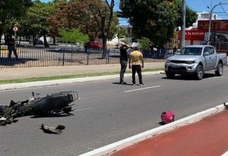 Acidente entre carro e moto no Centro de João Pessoa mata motociclista neste domingo (6)