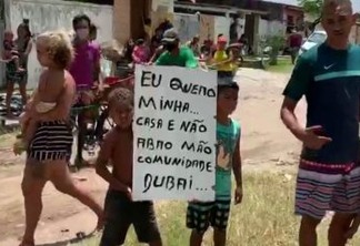 PM retira moradores de área de preservação ambiental no bairro de Mangabeira, em João Pessoa