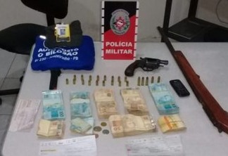 Polícia Militar recupera mais de R$ 40 mil roubados de posto de combustível da Paraíba