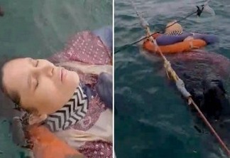 Mulher desaparecida por dois anos é achada viva boiando no mar; VEJA VÍDEO