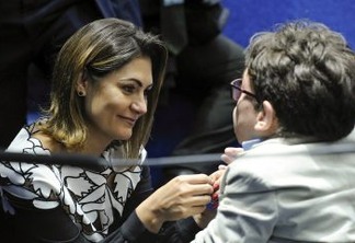 Michele Bolsonaro pede voto para candidato da Paraíba