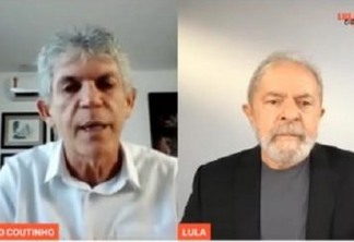 “Mentiras não vão tirar Ricardo da política” afirma Lula, em live ao lado do candidato a prefeitura de João Pessoa