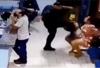 Algemada, mulher é agredida por Tenente da Polícia Militar com socos e chutes - VEJA VÍDEO