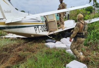 452 KG DE DROGAS: PF prede traficantes que jogaram avião na direção de policiais no Pará; VEJA VÍDEO