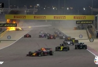 Carro quebra ao meio e pega fogo em acidente forte na F1