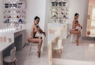 Mayra Cardi posta foto só de calcinha e impressiona fãs com o corpo: 'Maravilhosa'
