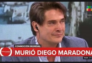 Jornalista chora e perde a voz ao noticiar morte de Maradona