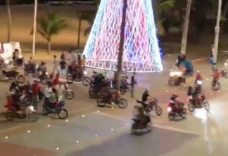 BARULHO E DESRESPEITO: motociclistas ocupam Busto de Tamandaré e fazem 'tumulto' em noite de Natal; VEJA VÍDEO