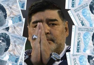 Senadora propõe estampar foto de Maradona em dinheiro da Argentina