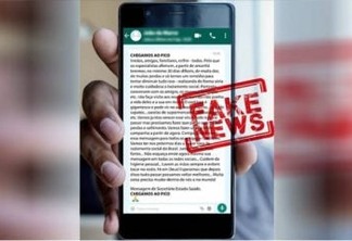 "CHEGAMOS AO PICO": Mensagem de WhatsApp atribuída a "Secretário Estado Saúde" é falsa