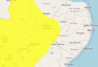 Alerta de chuvas intensas para 31 cidades do Sertão é prorrogado pelo Inmet