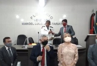 Marcelo Rodrigues e vereadores tomam posse em Alhandra - VEJA VÍDEO 