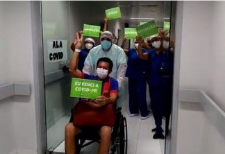 Primeiro paciente do segundo grupo vindo de Manaus recebe alta em João Pessoa