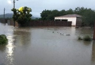 Chove 181 mm em São José da Lagoa Tapada e 148 mm em Aparecida; confira volumes em cidades do sertão da PB