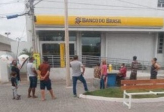 Homem é preso após quebrar,  a pedradas, vidraça do Banco do Brasil, em Patos