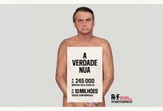 Com montagem de Bolsonaro nu, entidade lança campanha contra desinformação do governo