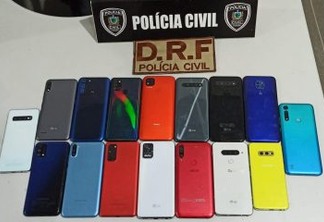 Homem é preso com 16 celulares roubados de loja de eletrônicos, em Campina Grande