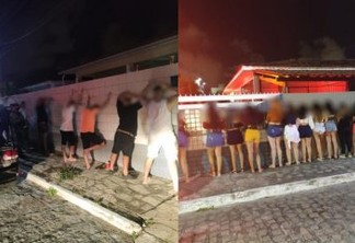 50 PESSOAS SEM MÁSCARAS: Polícia encerra festa clandestina regada a bebidas e drogas em João Pessoa