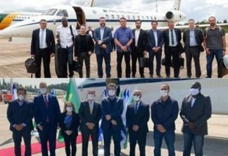 CONTROVERSOS: Comitiva do Brasil posa sem máscara no embarque e de máscara em Israel