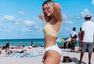 Ilusão de óptica faz banhista em Miami viralizar
