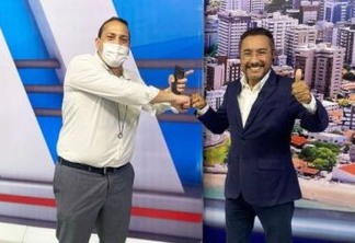 Ao lado de Samuka Duarte, Victor Freitas anuncia que estará diariamente na TV Arapuan pelos próximos dias